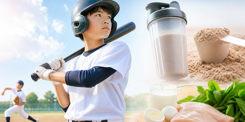 中学生の野球選手にプロテインは必要？効果的な飲み方と選び方を徹底解説